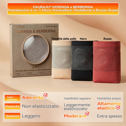 👩‍⚕️💎Negozio Ufficiale del Marchio | 𝐏𝐀𝐔𝐑𝐀𝐉𝐔®  2026 Moringa & Berberina 4‑in‑1 Micro‑Particelle Modellanti e Shorts Brucia‑Grassi
