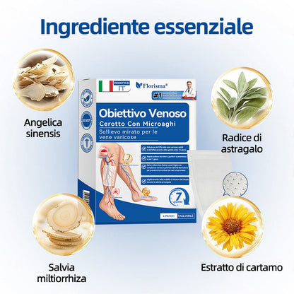 🛡️ 𝐅𝐥𝐨𝐫𝐢𝐬𝐦𝐚® 💕 Cerotto Microneedle di Grado Clinico (con Diosmina ed Esperidina) — Progettato specificamente per contrastare i capillari visibili e le vene varicose, aiutando al contempo ad alleviare la sensazione di gambe pesanti e affaticate. 👩‍⚕️